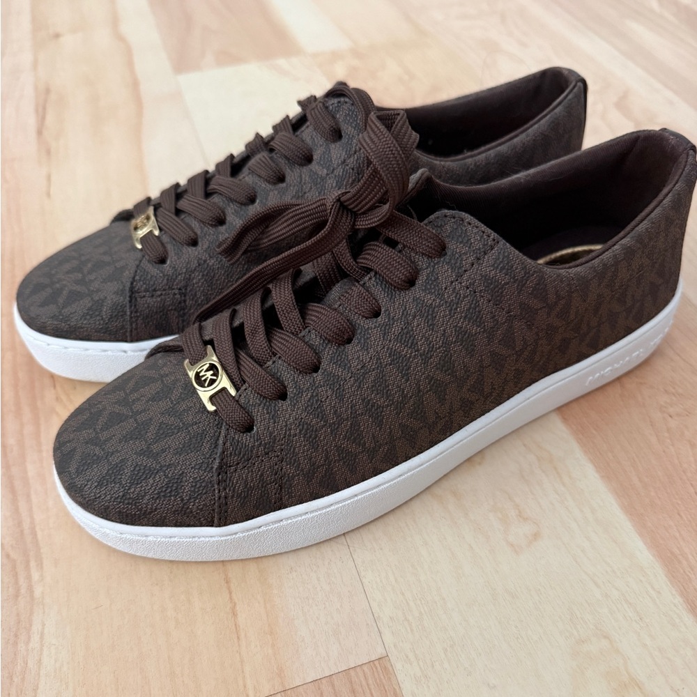 Michael Kors Sneakers, Brown, 8.5M, New